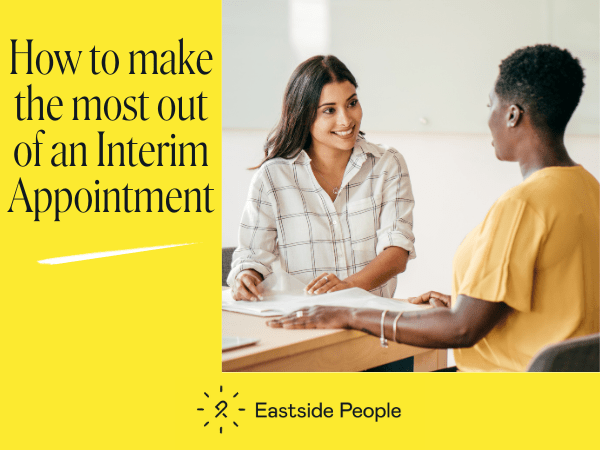 How to make the most out of an interim appointment, Bernice Rook, Website Post (600 × 450px)