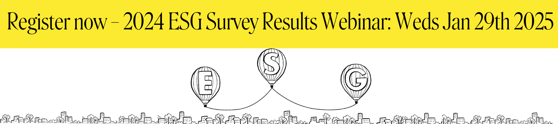 ESG Survey Results webinar 29th January 2025 Eastside People website banner