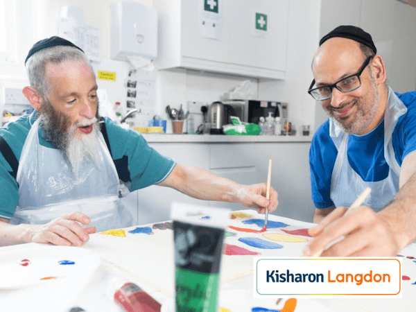 Kisharon Langdon Case Study website post Jewish Men painting logo Eastside People