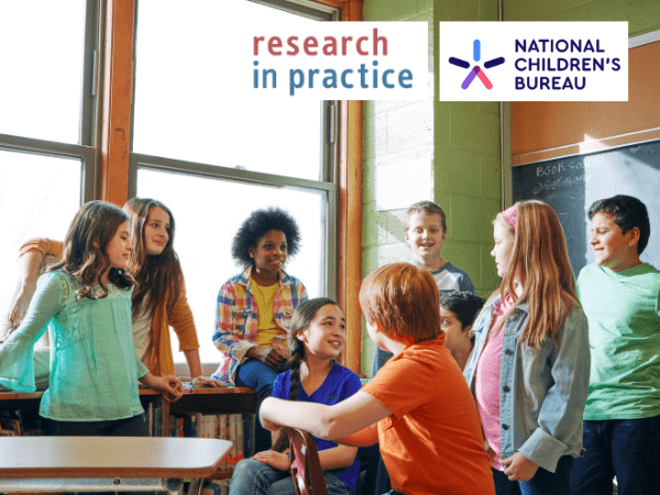 National Children's Bureau and research in Practive Partnership case study website post children in a class 2 logos