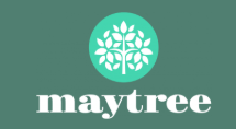 Maytree suicide prevention charity logo on green background