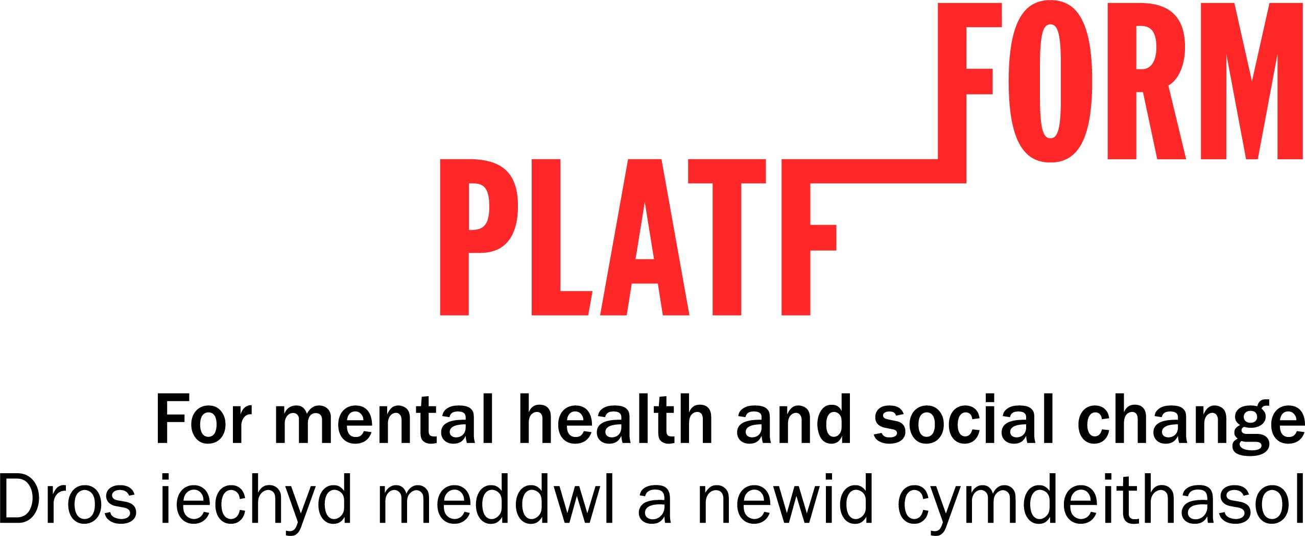 Platfform logo & strapline Bilingual Red & black strapline RGB