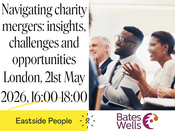 Bates Wells Merger Event 21st May 2026 Website Post wording plus photo of people at an event and 2 logos